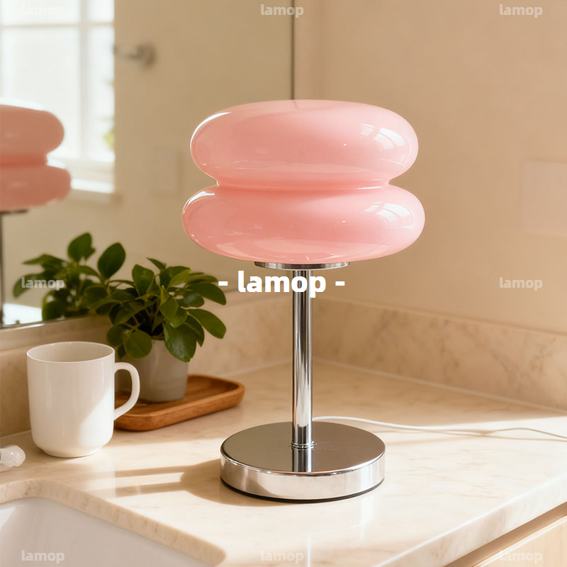 Lighting Decor For Bedroom - Кремовая ретро-лампа для прикроватного столика в