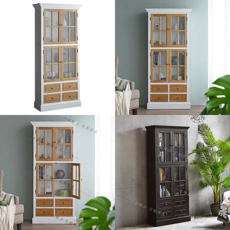 Lighting Decorative - Американский книжный шкаф из массива дерева
