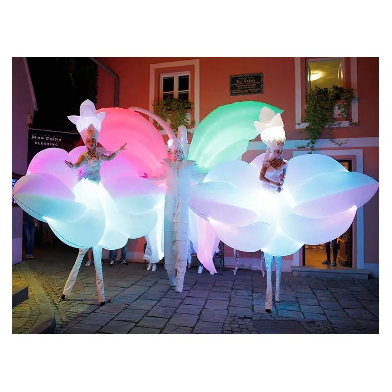 Decor Lighting The Parade - Надувной костюм-цветок белого цвета со светодиодной