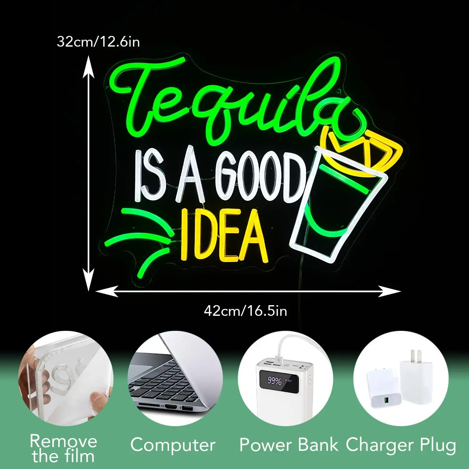 Неоновая вывеска «Tequila Is A – обзор и цена Lighting Decoration Ideas For Home