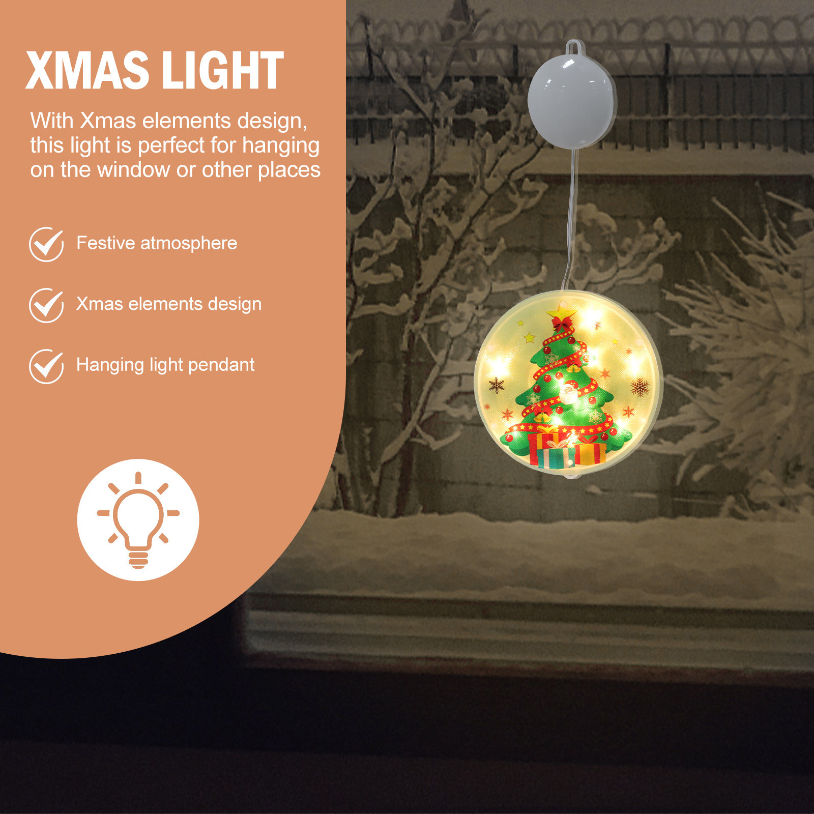 1 шт. Рождественский подвесной – обзор и цена Elements Lighting Decor